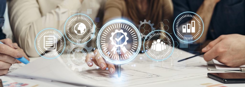 concepto-de-collage-de-control-de-calidad-estandar